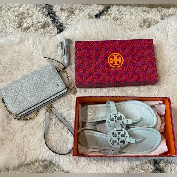Tory burch top seltzer blue